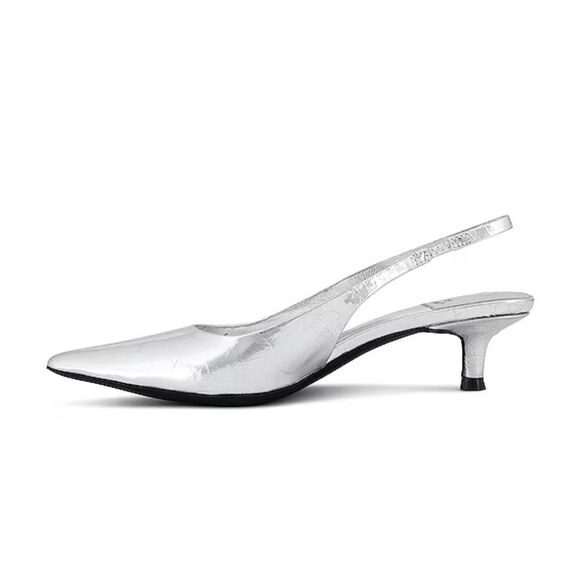Jeffrey Campbell Persona Slingbacks Heels in Silver shoes Revolve 9.5 - Picture 4 of 11